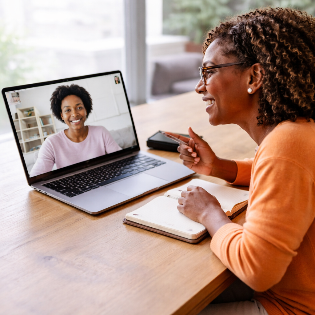 Virtual meeting between mentor and mentee